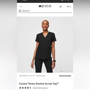Figs Casma Three Pocket Scrub Top